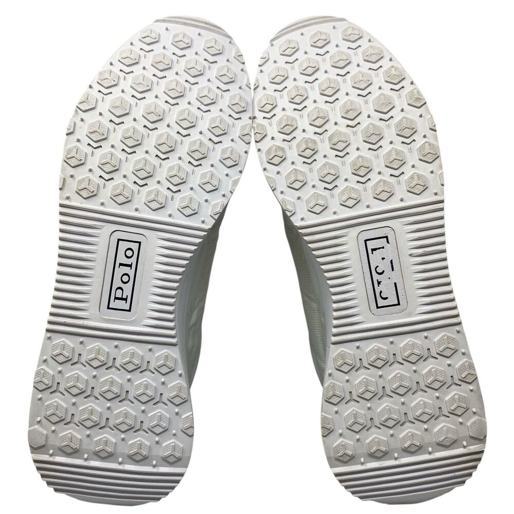 Polo Ralph Lauren Mens 12 Train 89 Leather Oxford Retro White Sneaker SK LTZ‎ - Picture 5 of 8